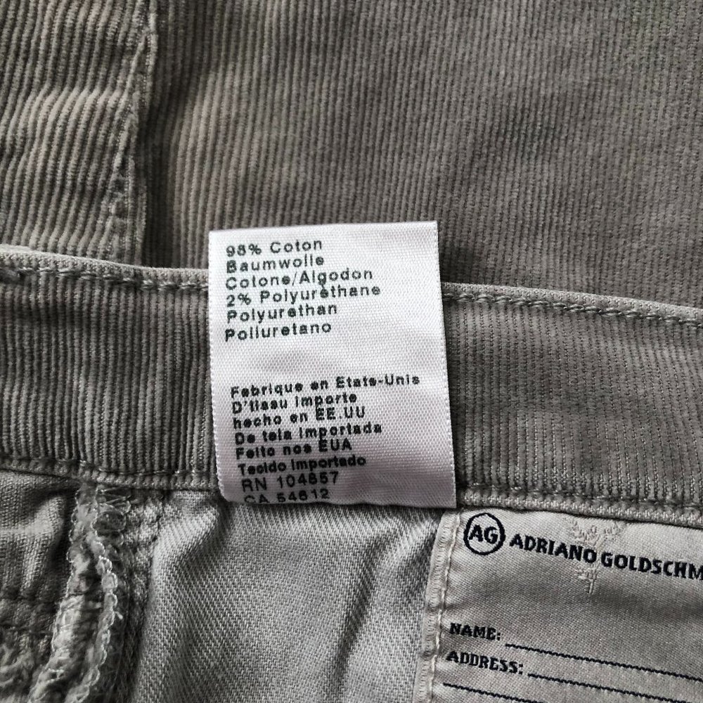 AG Adriano Goldschmied Jeans The Stilt Corduroy - Picture 6 of 7